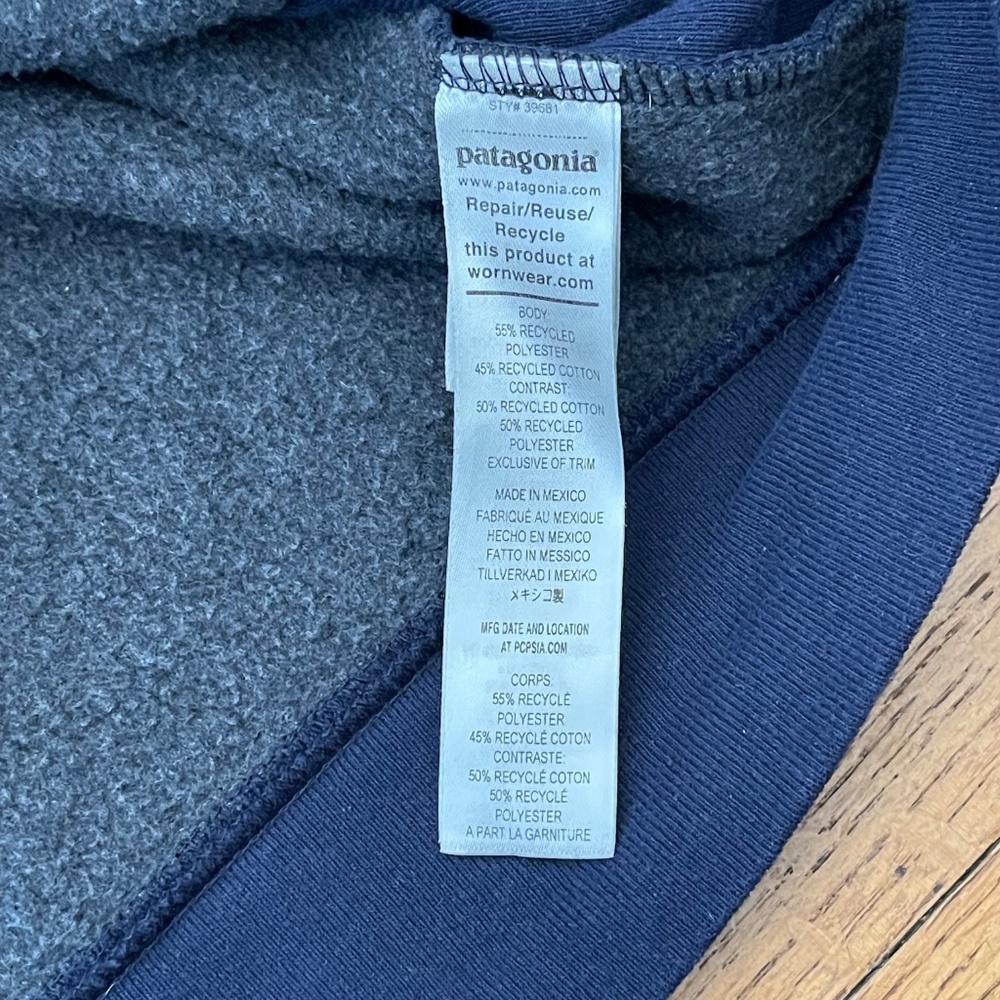 Patagonia Ridge Rise Moonlight Uprisal Hoody Blue Graphic - Unisex - Picture 9 of 11